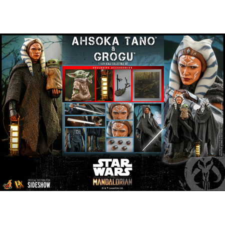 Ahsoka Tano and Grogu 1:6 Scale Figure Set Hot Toys 908145