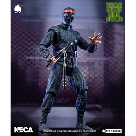 Teenage Mutant Ninja Turtles TNMT (1990) Foot Soldier (Melee weapon) 7-inch scale action figure NECA