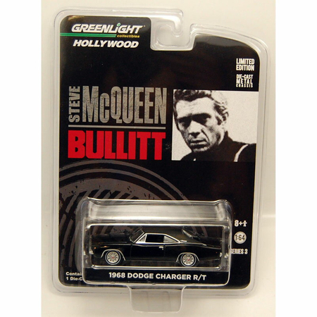 Steve McQueen Bullitt 1968 Dodge Charger 1/64 série 3 Greenlight Collectibles 44630