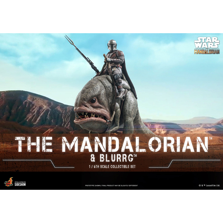 Star Wars Mandalorian & Blurrg Ensemble de figurines Échelle 1:6 Hot Toys 908287
