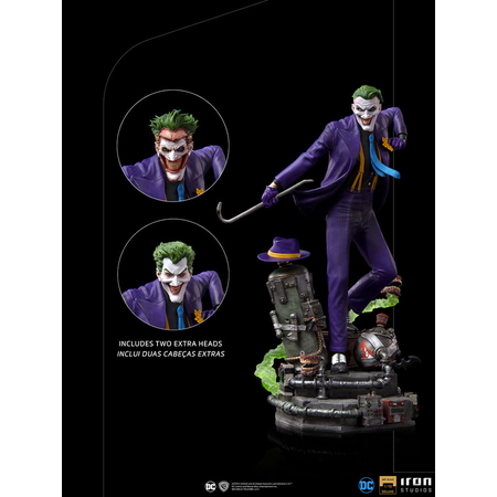 The Joker DELUXE 1:10 Scale Statue Iron Studios 908229