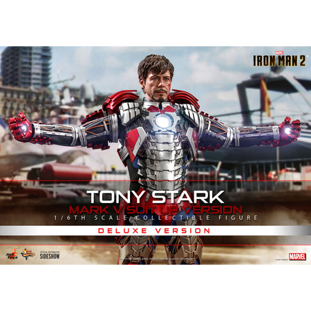 Tony Stark (Costume Mark V Suit Up) VERSION DE LUXE Figurine échelle 1:6 Hot Toys 908411