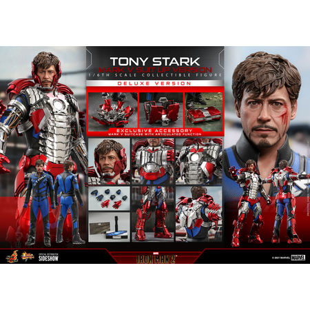 Tony Stark (Mark V Suit Up Version) DELUXE 1:6 Scale figure Hot Toys 908411