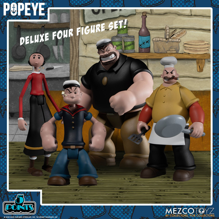 Popeye Coffret de Luxe Mezco toyz 18060