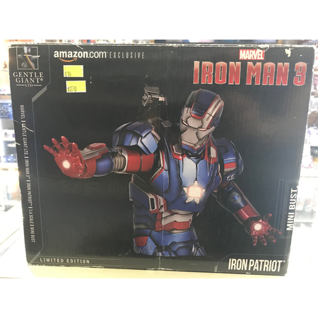 Iron Man 3 Iron Patriot mini buste échelle 1:6 Exclusivité Amazon Gentle Giant 80320