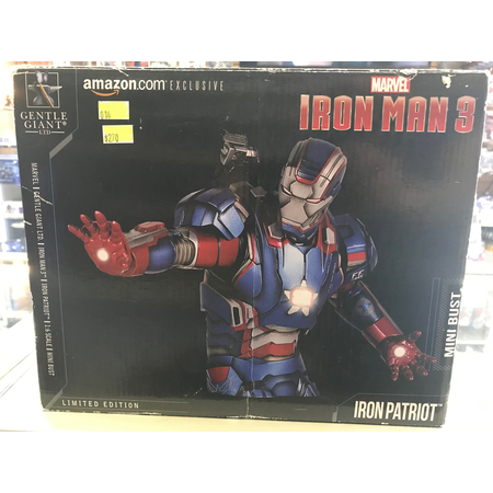 Iron Man 3 Iron Patriot 1:6 scale mini-bust Amazon exclusive Gentle Giant 80320