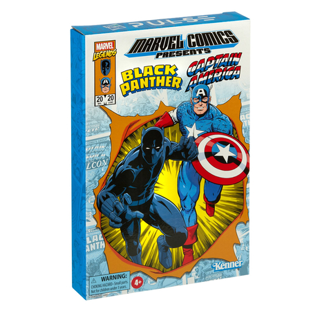 ​Marvel Legends Retro Collection 3.75 - Captain America & Black Panther 2-pack Exclusive Hasbro