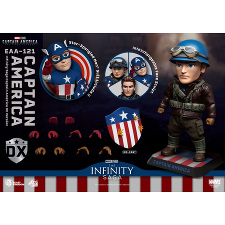 Infinity Saga Captain America Deluxe Version 6-inch Action Figure Beast Kingdom EAA121 908493