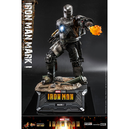 Marvel Iron Man Mark I (MK1) Figurine échelle 1:6 Diecast Hot Toys 908901 MMS605-D40