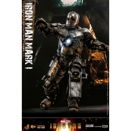 Marvel Iron Man Mark I (MK1) Figurine échelle 1:6 Diecast Hot Toys 908901 MMS605-D40