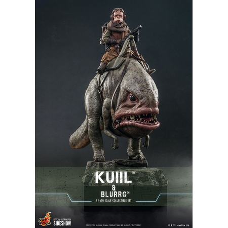 Star Wars Kuiil & Blurrg Ensemble de figurines Échelle 1:6 Hot Toys 908593 TMS049