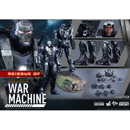 War Machine 1:6 Scale Figure DIECAST REISSUE Hot Toys 908445