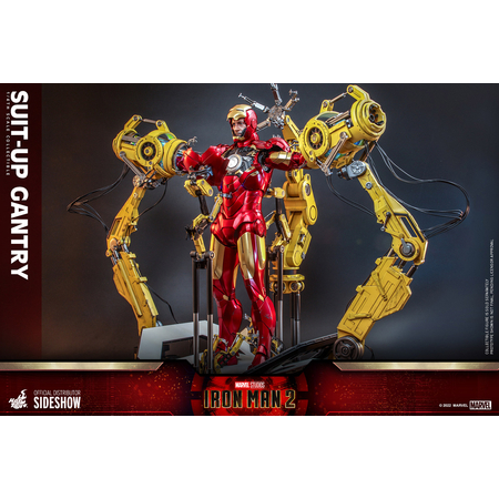 Marvel Iron Man 2 - Ensemble d'accessoires Gantry échelle 1:4 Hot Toys 910122 ACS012