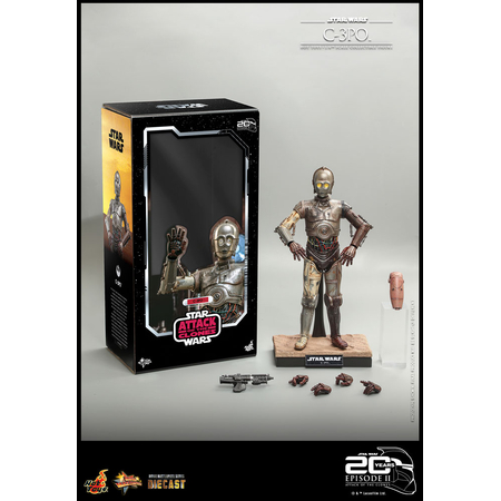 Star Wars: Attack of the Clones C-3PO 1:6 Scale Figure Hot Toys 911039 MMS650-D46Star Wars: Attack of the Clones C-3PO 1:6 Scale Figure Hot Toys 911039 MMS650-D46