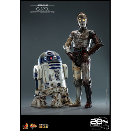Star Wars: Attack of the Clones C-3PO 1:6 Scale Figure Hot Toys 911039 MMS650-D46