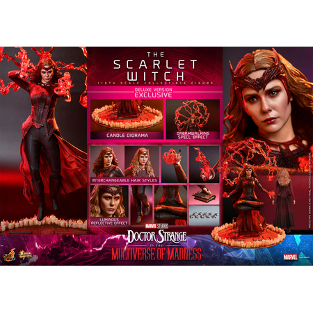 Marvel The Scarlet Witch (Doctor Strange dans le Multivers de la Folie) Version de Luxe Figurine Échelle 1:6 Hot Toys 9111212 MMS653