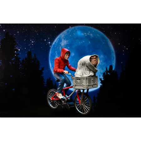 E.T. The Extra-Terrestrial 40th Anniversary - Elliott & E.T. on Bicycle 7-inch Scale Action Figure NECA 55065
