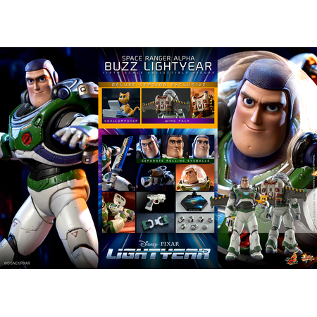 Space Ranger Alpha Buzz Lightyear (Deluxe Version) 1:6 Scale Figure Hot Toys 9112682 MMS635