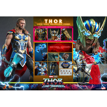 Marvel Thor Love and Thunder (Version de Luxe) Figurine Échelle 1:6 Hot Toys 9113092 MMS656
