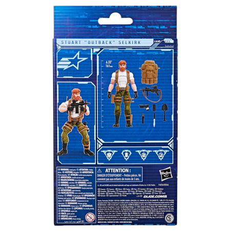 GI Joe Classified Series Stuart "Outback" Selkirk figurine échelle 6 pouces Hasbro F4034 #63