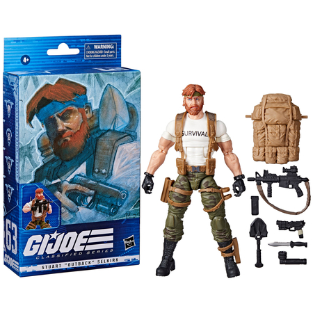 GI Joe Classified Series Stuart "Outback" Selkirk figurine échelle 6 pouces Hasbro F4034 #63