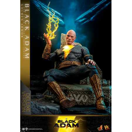 DC Black Adam (Armure Dorée) (Version de Luxe) Figurine Échelle 1:6 Hot Toys 9118413 DX31