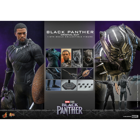 Marvel Black Panther (Costume Original) Figurine Échelle 1:6 Hot Toys 911691 MMS671