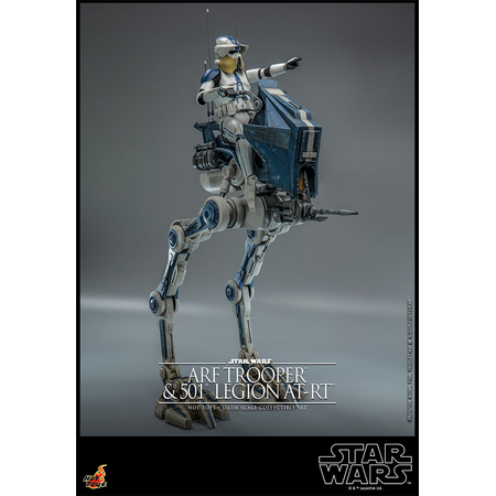 Star Wars: The Clone Wars ARF Trooper and 501st Legion AT-RT 1:6 Scale Figure Set Hot Toys 911125 TMS091