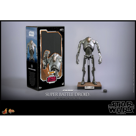Star Wars: L'Attaque des Clones Super Battle Droid Figurine Échelle 1:6 Hot Toys 908856 MMS682