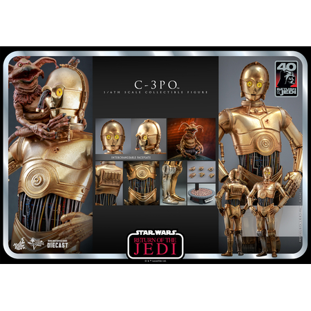 Star Wars C-3PO Figurine Échelle 1:6 DIECAST Hot Toys 912231 MMS701-D56