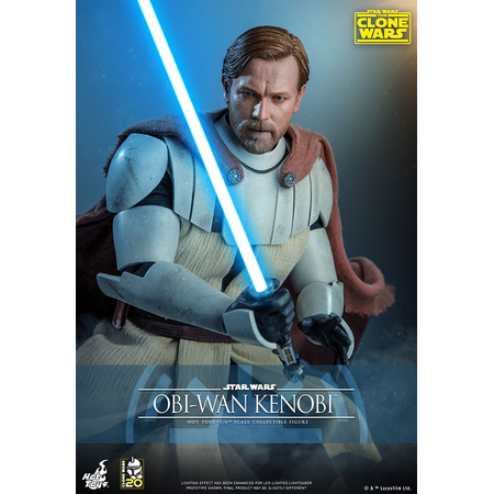 Star Wars: The Clone Wars Obi-Wan Kenobi 1:6 Scale Figure Hot Toys 906713 TMS095