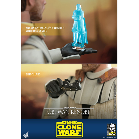 Star Wars: The Clone Wars Obi-Wan Kenobi 1:6 Scale Figure Hot Toys 906713 TMS095