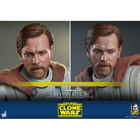 Star Wars: The Clone Wars Obi-Wan Kenobi 1:6 Scale Figure Hot Toys 906713 TMS095
