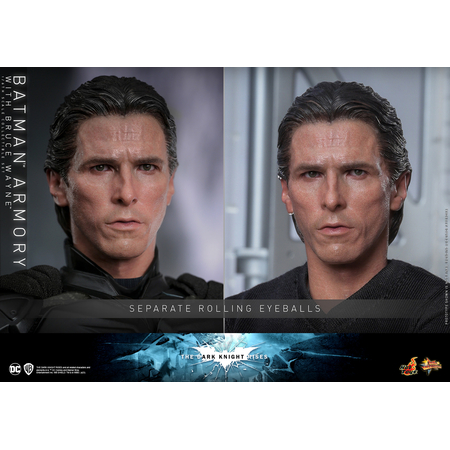 DC Batman Armory with Bruce Wayne 1:6 Scale Figure Set Hot Toys 911374 MMS702
