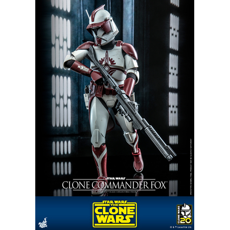 Star Wars: The Clone Wars Clone Commander Fox 1:6 Scale Figure Hot Toys 912313 TMS103