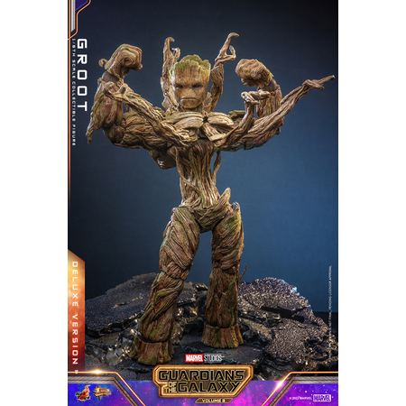 Marvel Groot (Version de Luxe) Figurine Échelle 1:6 Hot Toys 9123092 MMS707