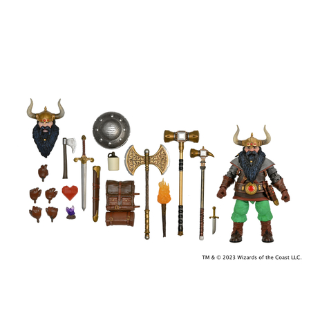 Dungeons & Dragons – Ultimate Elkhorn the Good Dwarf Fighter 7-inch Scale Action Figure NECA 52279