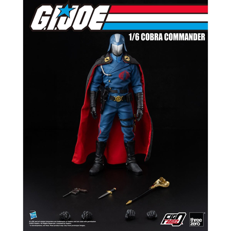 GI Joe Cobra Commander FigZero Figurine Échelle 1:6 Threezero TH3Z0315 912730