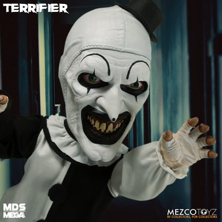 Terrifier: Art the Clown with Sound MDS Mega Scale 15-Inch Doll Horror Mezco Toyz 24020Terrifier: Art the Clown with Sound MDS Mega Scale 15-Inch Doll Horror Mezco Toyz 24020