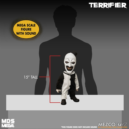 Terrifier: Art the Clown with Sound MDS Mega Scale 15-Inch Doll Horror Mezco Toyz 24020