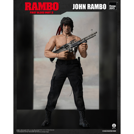 Rambo: First Blood Part II John Rambo Figurine Échelle 1:6 Threezero 912586 3Z03280W0