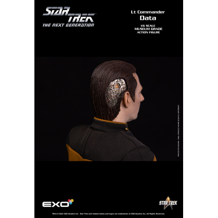 Star Trek: The Next Generation Lt Commander Data (Version standard) Figurine Échelle 1:6 EXO-6 (9125042)