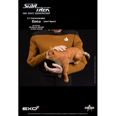 Star Trek: The Next Generation Lt Commander Data (Version standard) Figurine Échelle 1:6 EXO-6 (9125042)