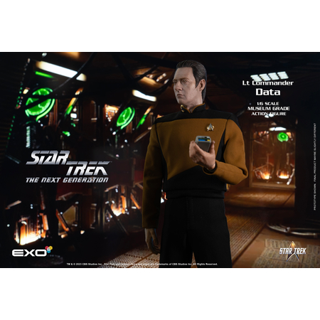 Star Trek: The Next Generation Lt Commander Data (Version standard) Figurine Échelle 1:6 EXO-6 (9125042)