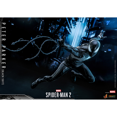 Marvel’s Spider-Man 2 Peter Parker (Costume Noir) (Édition Spéciale) Figurine Échelle 1:6 Hot Toys 9125822 VGM56B