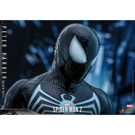 Marvel’s Spider-Man 2 Peter Parker (Costume Noir) (Édition Spéciale) Figurine Échelle 1:6 Hot Toys 9125822 VGM56B