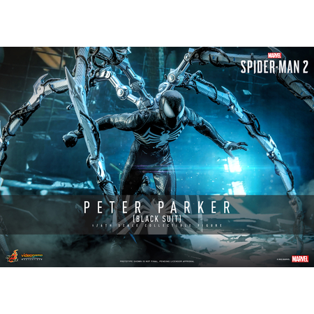 Marvel’s Spider-Man 2 Peter Parker (Costume Noir) Figurine Échelle 1:6 Hot Toys 912582 VGM56