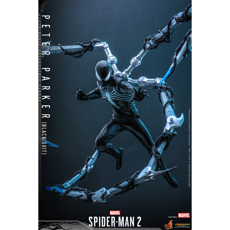 Marvel’s Spider-Man 2 Peter Parker (Black Suit) 1:6 Scale Figure Hot Toys 912582 VGM56