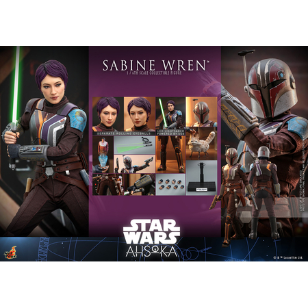 Star Wars Sabine Wren (Ahsoka) 1:6 Scale Figure Hot Toys 912687 TMS111