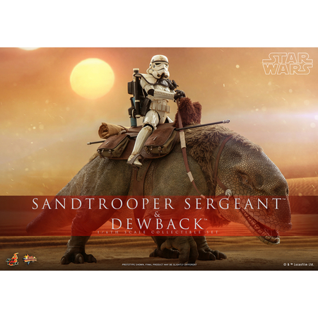 Star Wars: Episode IV Sandtrooper Sergeant and Dewback 1:6 Scale Figure Set Hot Toys 912535 MMS722